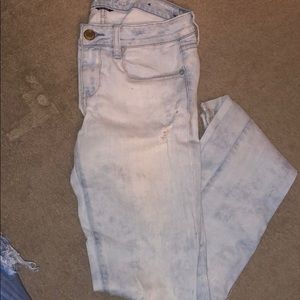 Distressed jeans